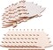 50-Pack Wooden Christmas Tree Ornaments – 3-Inch Unfinished Wood Cutouts for DIY Painting, Holiday Decorations, and Crafts